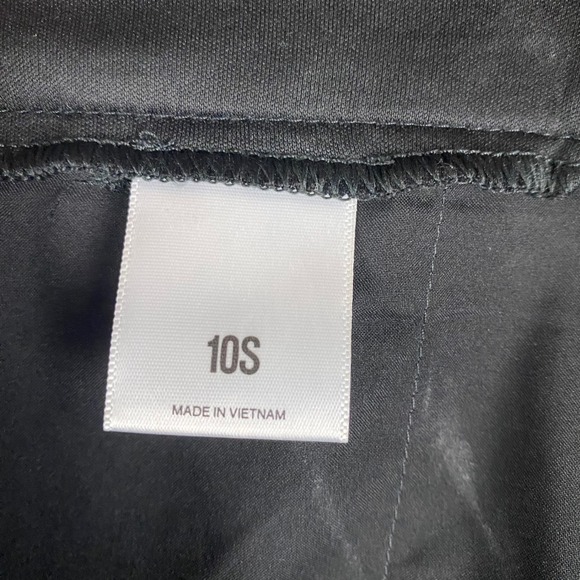 Express Editor Black Flat Front Stretch Dress Pants Womens Size 10S Short - Picture 6 of 11